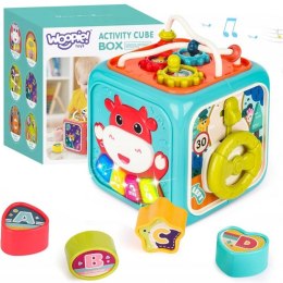 WOOPIE Interaktywna Kostka Sensoryczna Edukacyjna Montessori Sorter 6w1 Woopie