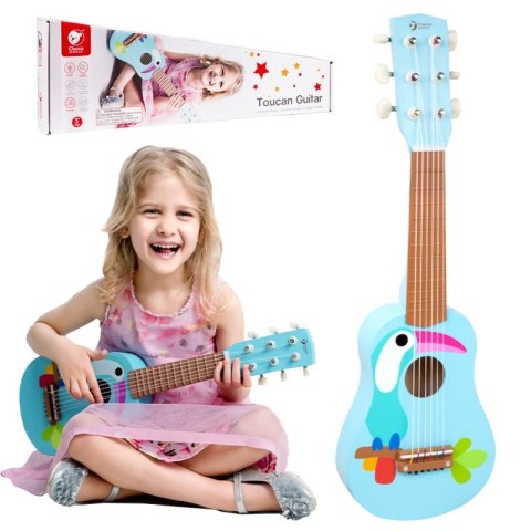 CLASSIC WORLD Drewniana Gitara Dla Dzieci Toucan Classic World