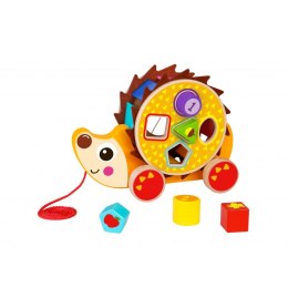 TOOKY TOY Duży Drewniany Sorter Jeż Do Ciągnięcia 2w1 Tooky Toy