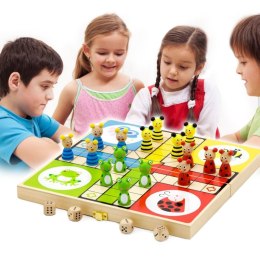 VIGA Drewniana gra Ludo Chińczyk Viga Toys