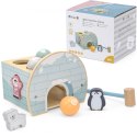 VIGA PolarB Drewniany Przebijak Igloo z Młoteczkiem Figurkami i Sorterem Viga Toys