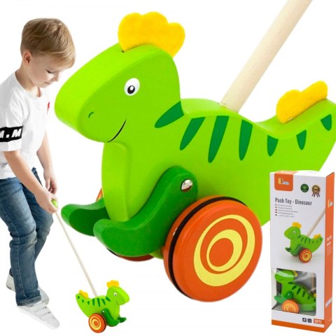 Viga Toys Drewniany Pchacz Dinozaur Viga Toys