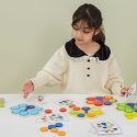 VIGA Drewniana Gra Dopasuj Kolory Pawi Ogon Montessori + Karty Viga Toys