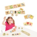 VIGA Gra Edukacyjna Układanka Ucząca Sortuj Zmysły 37 el. Montessori Viga Toys