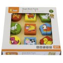 VIGA Puzzle Edukacyjne Drewniane Zwierzęta Viga Toys