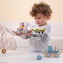 VIGA PolarB Drewniana Kolejka z wagonikami i zwierzątkami do ciągnięcia Montessori Viga Toys