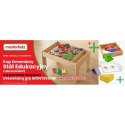 MASTERKIDZ Drewniany Stół Edukacyjny +AKCESORIA STEM WALL Masterkidz