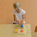 MASTERKIDZ Sensoryczny Sorter Drewniany Kształty i Kolory Montessori Masterkidz