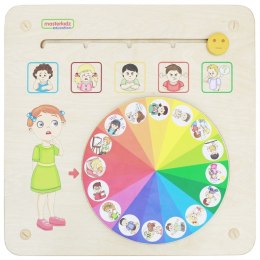 MASTERKIDZ Tablica Edukacyjna Nauka Emocji Zarządzanie Emocjami Montessori Masterkidz