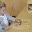 MASTERKIDZ Układanka Dwustronne Dotykowe Klocki Wizualne Montessori Masterkidz