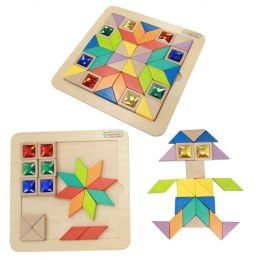 MASTERKIDZ Układanka Mozaika Nauka Kolorów i Kształtów Tangram Montessori Masterkidz