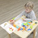 MASTERKIDZ Układanka Mozaika Nauka Kolorów i Kształtów Tangram Montessori Masterkidz