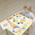 MASTERKIDZ Układanka Mozaika Nauka Kolorów i Kształtów Tangram Montessori Masterkidz