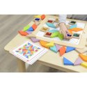 MASTERKIDZ Układanka Mozaika Nauka Kolorów i Kształtów Tangram Montessori Masterkidz