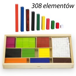 VIGA Drewniane Patyczki Edukacyjne Matematyczne Klocki Cuisenaire'a Viga Toys