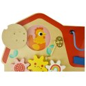 TOOKY TOY Drewniana Tablica Montessori Manipulacyjna Zamki Zębatki Pętle Tooky Toy