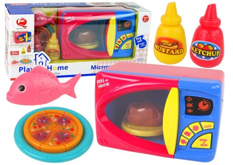 Kuchenka Mikrofalowa Akcesoria Pizza Kurczak Mikrofalówka Na Baterie LEAN Toys