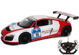 Auto R/C Audi R8 LMS Rastar 1:14 Biało-Czerwone Rastar