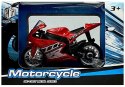 Sportowy Motocykl z Dźwiękami 1:18 4 Kolory LEAN Toys