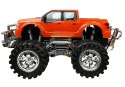 Zestaw Pojazdów Pomarańczowy Monster Truck Czerwone BMW Laweta 58 cm LEAN Toys