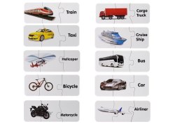 Puzzle Edukacyjne Układanka Transport 10 Połączeń LEAN TOYS