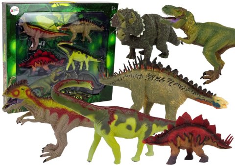 Ogromny Zestaw Dinozaurów 6 szt Duże Modele Figurka Dinozaur LEAN Toys