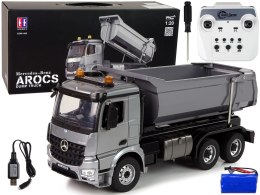 Wywrotka Metalowa Mercedes Arocs Ciężarówka R/C Aplikacja E590-003 Double E