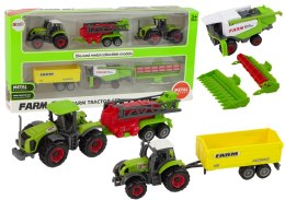 Zestaw Maszyn Rolniczych Pojazdów Farmerskich 6 sztuk Traktor LEAN Toys