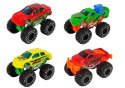 Zestaw Pojazdów Auta Monster Truck Różne Kolory 9 szt. LEAN Toys