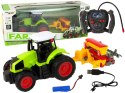 Pojazd Rolniczy Traktor Z Prasą R/C 1:16 Zielony LEAN Toys