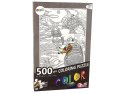 Puzzle Do Kolorowania 500 Elementów Ryby Ocean LEAN Toys