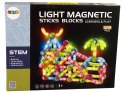 Świecąca Zjeżdżalnia Dla Kulek Klocki Magnetyczne 128 Elementów LEAN Toys