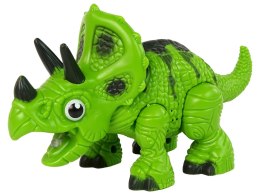 Interaktywny Dinozaur Triceratops Para Wodna Dźwięk Zielony LEAN Toys