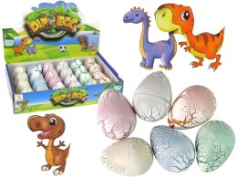 Wykluwające się Magiczne Jajko Dinozaura Rosnące 6 cm Białe LEAN TOYS