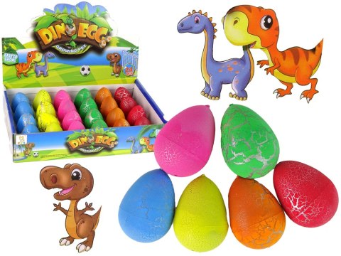 Wykluwające się Magiczne Jajko Dinozaura Rosnące 6 cm Kolory LEAN TOYS