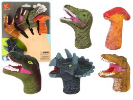 Pacynki na Palce Dinozaury Kolorowe 5 Sztuk LEAN Toys