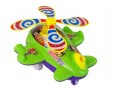 Samolot Pchacz Dzwonek Kij Pilot Zielony LEAN Toys