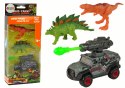 Dinozaury Figurki Zestaw Samochód Rakieta Zielony LEAN Toys