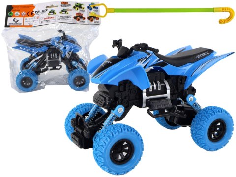 Pojazd Terenowy Pchacz Quad XC Gumowe Koła Niebieski LEAN Toys