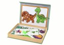 Edukacyjny Zestaw Puzzli Magnetycznych Z Motywem Dinozaurów LEAN Toys