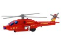 Helikopter Śmigłowiec Aluminiowy Ratunkowy Z Napędem Mix Dźwięk Światła LEAN Toys