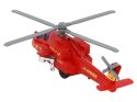 Helikopter Śmigłowiec Aluminiowy Ratunkowy Z Napędem Mix Dźwięk Światła LEAN Toys