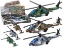 Helikopter Wojskowy Śmigłowiec Militarny Aluminiowy Mix Dźwięk Światła LEAN Toys