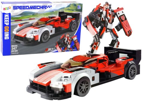 Klocki Konstrukcyjne Pojazd Auto Sportowe Robot Porsceh 963 347 el. LEAN Toys