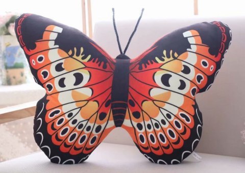 Maskotka Pluszowy Motyl Czerwony Poduszka 50 x 40 cm LEAN Toys