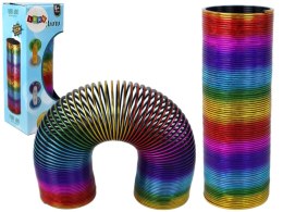 Tęczowa Magiczna Sprężyna Odstresowująca 15 CM Zabawka LEAN TOYS