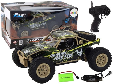 Autko Terenowe Zdalnie Sterowane R/C 1:24 Brązowo-Zielone LEAN Toys