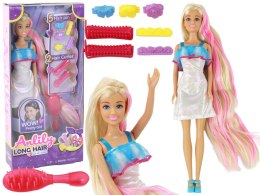 Lalki Anlily Długie Blond Włosy Stylizacja Fryzur LEAN Toys