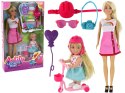 Lalki Dla Dzieci Anlily Mama i Córka Blond Włosy Hulajnoga 8 El. LEAN Toys