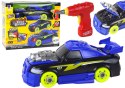 Niebieskie Auto DIY Do Skręcania i Rozkręcania Dźwięki Światła Wiertarka LEAN Toys